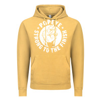 Vintage Mustard strong to the finish Vintage Hoodie - artisFamous