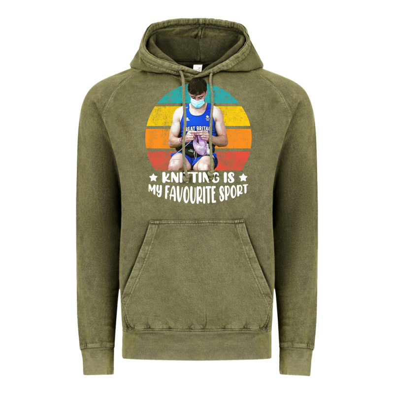 Tom Daley Knitting Is My Favourite Sport  3 Vintage Hoodie by artisFamous | Teevron