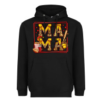 Black softball mama Heavyweight Hoodie - Jasminsmagicworld