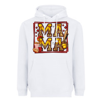 White softball mama Heavyweight Hoodie - Jasminsmagicworld