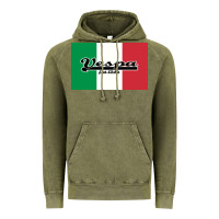 Vintage Olive vespa motorcycle Vintage Hoodie - artisFamous