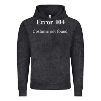 Vintage Black 404 costume not found in white version Vintage Hoodie - artisFamous