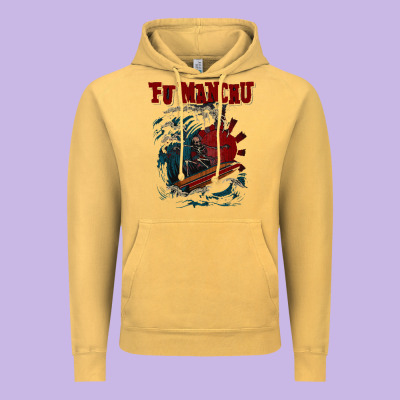 Fu Manchu Vintage Hoodie Designed By Artisfamous