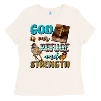 Bone God Is Our Refuge And Strength Ladies Tee - BundleAndBundleShop