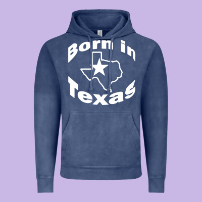 Born In Texas Vintage Hoodie Designed By Artisfamous