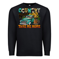 Black country roads take me home vintage truck Premium Sweatshirt - Jasminsmagicworld