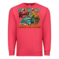 Cardinal country roads take me home vintage truck Premium Sweatshirt - Jasminsmagicworld