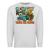 Dove Grey country roads take me home vintage truck Premium Sweatshirt - Jasminsmagicworld