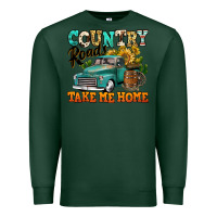Sports Green country roads take me home vintage truck Premium Sweatshirt - Jasminsmagicworld