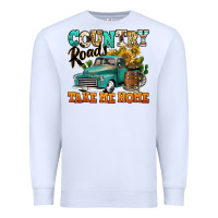 White country roads take me home vintage truck Premium Sweatshirt - Jasminsmagicworld