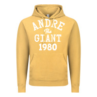 Vintage Mustard andre the giant 1980 Vintage Hoodie - artisFamous