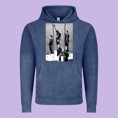 Black Power Black Fist 1968 Olympics Vintage Hoodie Designed By Artisfamous
