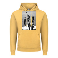 Vintage Mustard black power black fist 1968 olympics Vintage Hoodie - artisFamous