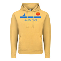 Vintage Mustard amity island 1975 Vintage Hoodie - artisFamous