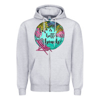 Heather Grey life is better at the beach Zipper Hoodie - JahusDesignShop