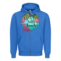 True Royal life is better at the beach Zipper Hoodie - JahusDesignShop