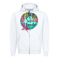 White life is better at the beach Zipper Hoodie - JahusDesignShop