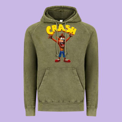 Crash Bandicoot Vintage Hoodie Designed By Artisfamous