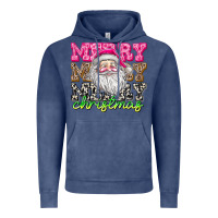 Vintage Denim merry merry merry christmas Vintage Hoodie - CowhideDigitalArt