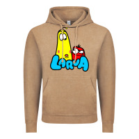 Vintage Coffee larva cartoon Vintage Hoodie - artisFamous