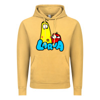 Vintage Mustard larva cartoon Vintage Hoodie - artisFamous