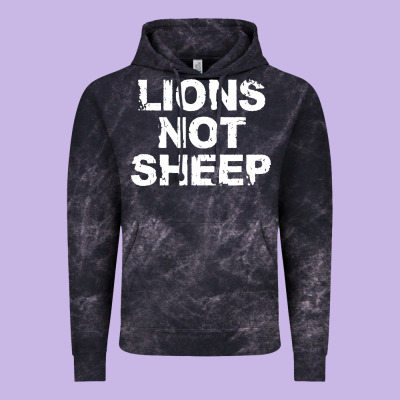 Lions Not Sheep Vintage Hoodie Designed By Artisfamous