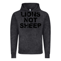 Vintage Black lions not sheep Vintage Hoodie - artisFamous