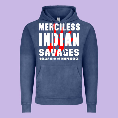 Merciless Indian Savages Vintage Hoodie Designed By Artisfamous