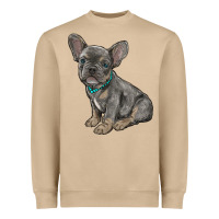 Mushroom french bulldog Heavyweight Sweatshirt - RanaPortraitStore