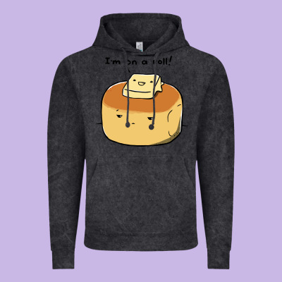 I'm On A Roll! Vintage Hoodie Designed By Artisfamous