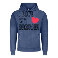 Vintage Denim i love my brother, brothers day , brother sister  love Vintage Hoodie - artisFamous