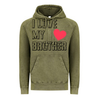 Vintage Olive i love my brother, brothers day , brother sister  love Vintage Hoodie - artisFamous