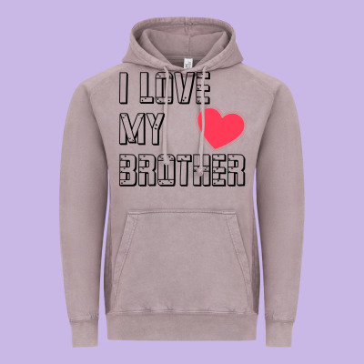 I Love My Brother, Brothers Day , Brother Sister  Love Vintage Hoodie Designed By Artisfamous