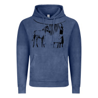 Vintage Denim Banksy Zebra Vintage Hoodie - artisFamous