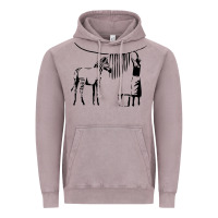 Vintage Zinc Banksy Zebra Vintage Hoodie - artisFamous