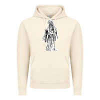 Vintage Artic santa muerte blanca Vintage Hoodie - artisFamous