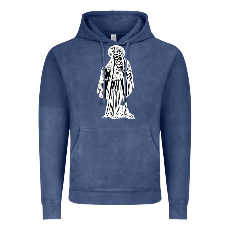 Santa Muerte Blanca Vintage Hoodie by artisFamous | Teevron