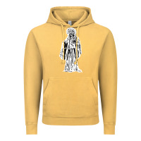 Vintage Mustard santa muerte blanca Vintage Hoodie - artisFamous