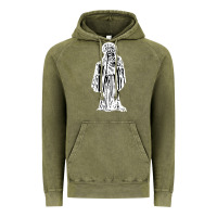 Vintage Olive santa muerte blanca Vintage Hoodie - artisFamous