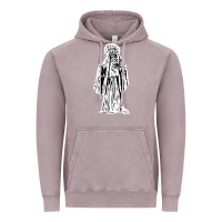 Vintage Zinc santa muerte blanca Vintage Hoodie - artisFamous