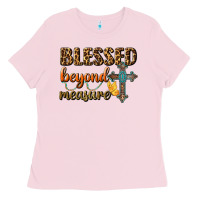 Bubblegum Pink Blessed Beyond Measure Ladies Tee - BundleAndBundleShop