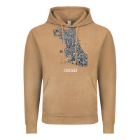 Vintage Camel chicago typography neighborhood map Vintage Hoodie - artisFamous