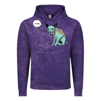 Cloud Purple lying cat Vintage Hoodie - artisFamous