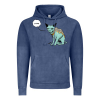 Vintage Denim lying cat Vintage Hoodie - artisFamous
