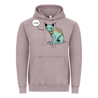 Vintage Zinc lying cat Vintage Hoodie - artisFamous