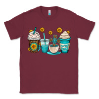 Burgundy jesus coffee cups Classic Tee - OliviaCreatesArt