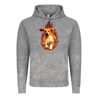 Cloud Rock Dog In Fire Vintage Hoodie - artisFamous