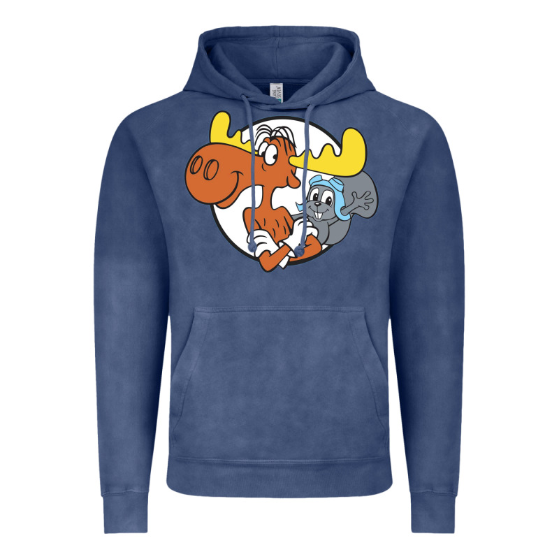 Vintage Rocky And Bullwinkle Vintage Hoodie by artisFamous | Teevron