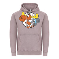 Vintage Zinc Vintage Rocky And Bullwinkle Vintage Hoodie - artisFamous