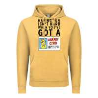 Vintage Mustard arthur library card classic rachelrae09 Vintage Hoodie - artisFamous